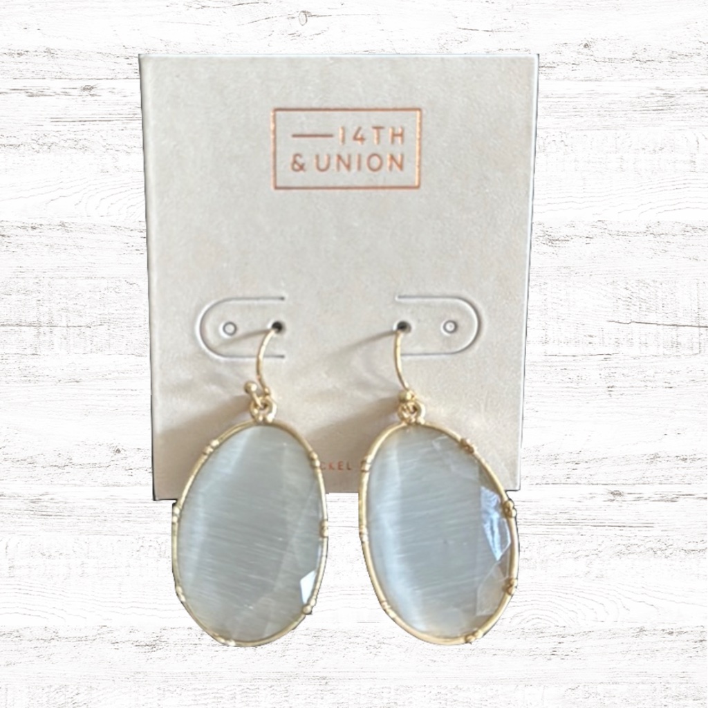 { 14th & Union } - Faceted Glass Drop Earrings